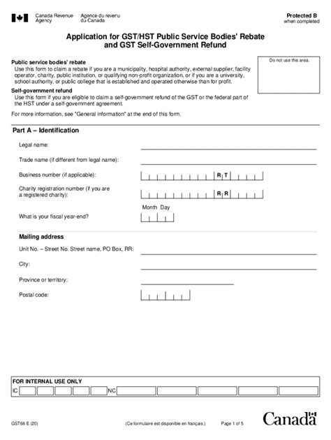 2020 2024 Form Canada Gst66 E Fill Online Printable Fillable Blank