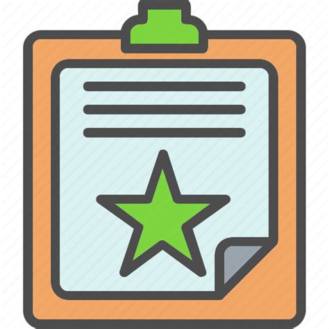 Clipboard Favorite Selected Star Icon Download On Iconfinder