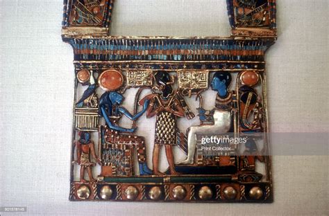 Pectoral From The Tomb Of Tutankhamun C14th Century Bc The Pharaoh