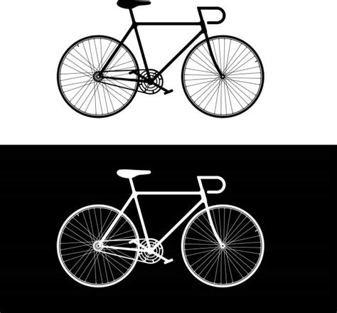 Black And White Bicycle Illustrations Royalty Free Vector Graphics