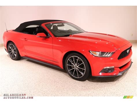 2017 Ford Mustang Ecoboost Premium Convertible In Race Red Photo 2