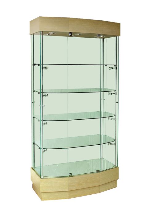 Display cabinets store and protect merchandise, trophies, and collections! 1000mm Wooden Freameless Glass Display Cabinet