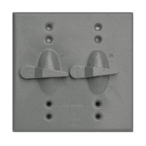 Buy Morris 37291 Gray Two Gang Weatherproof Cover 2 Toggle Switch