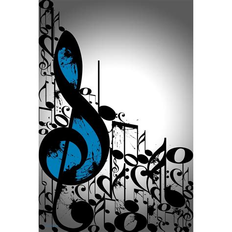 Music Notes Abstract Art