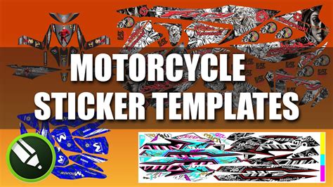 Download Free Motorcycle Sticker Templates Coreldraw Files Youtube