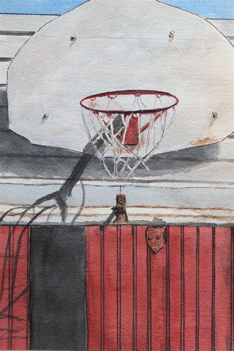 Basketball Hoop Basketball Painting Watercolor Paintings Painting