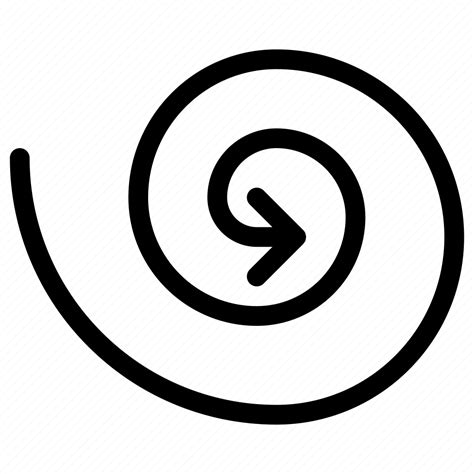 Spiral Arrows Curve Widening Winding Icon Download On Iconfinder