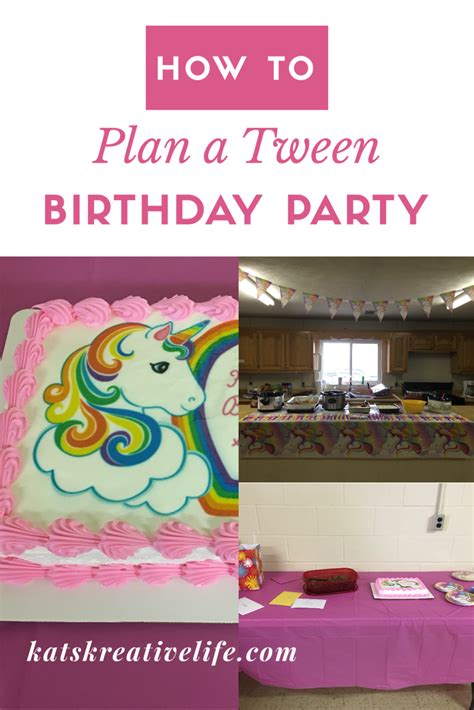How To Plan A Tween Birthday Party ~ Kats Kreative Life