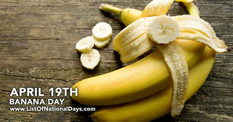 Banana Day List Of National Days