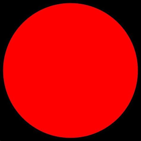 Red Circle On A Black Background Notinteresting