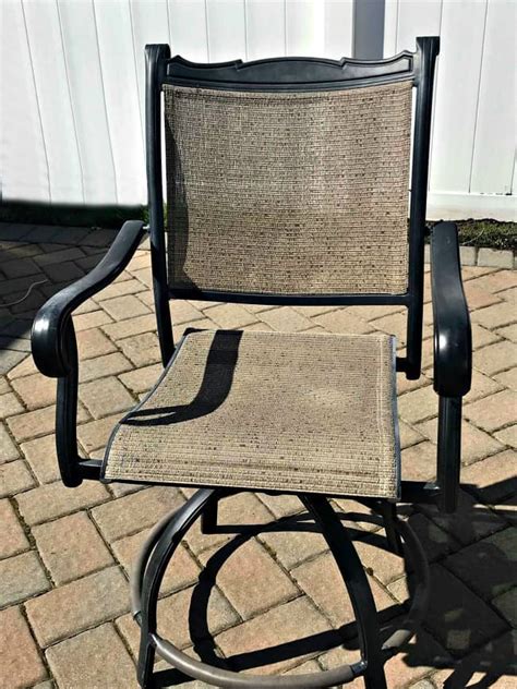 Note that there's a distinct front and back in the fabric seat, this. How to Save Yourself Money with DIY Patio Chair Repair