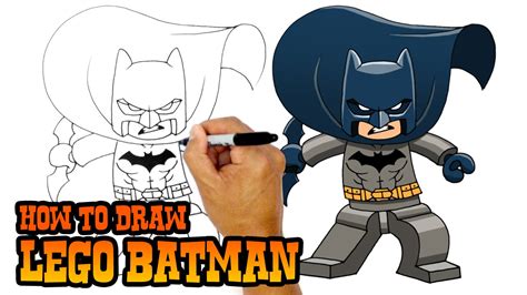 How To Draw Lego Batman Drawing Lesson Youtube