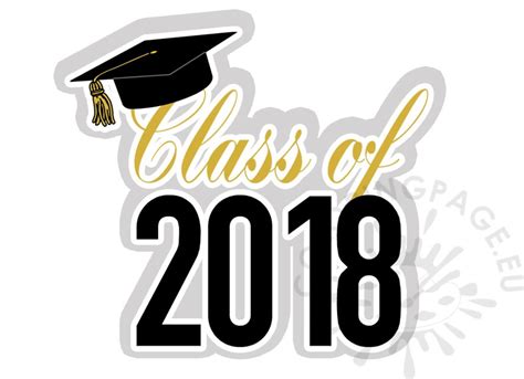 All the hard work and sleepless nights are worth it, right? Graduation Class of 2018 clipart - Coloring Page