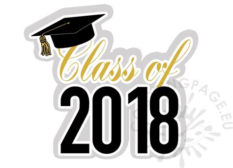 All images used with permission of patmos editorial company. Graduation Class of 2018 clipart - Coloring Page
