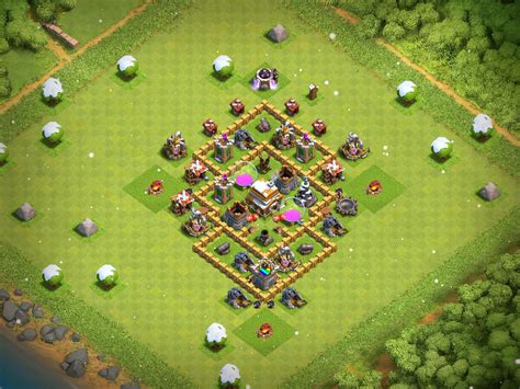 Clash Of Clans Th5 Base Layout - Clash of Clans Bases farm for Town hall 5 - ClashTrack.com