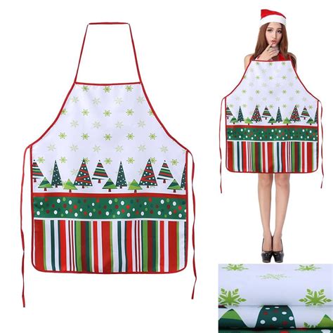 Broadroot New Christmas Ladies Men Sexy Aprons Christmas Decorations Home And Kitchen