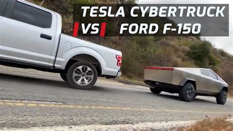 Tesla Cybertruck Vs Ford F 150 Tug Of War Youtube