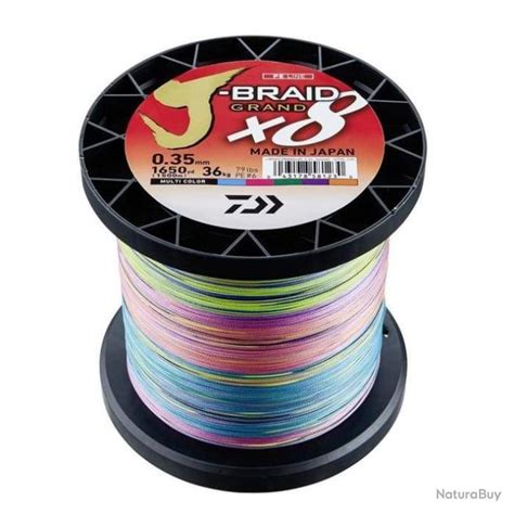 Tresse Daiwa J Braid Grand X Multicolore M Kg