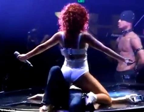 Video Captures Domineering Rihanna Straddling Female Fan On Stage And