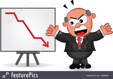 Illustration Of Business Cartoon Cartoon Boss Man Angry