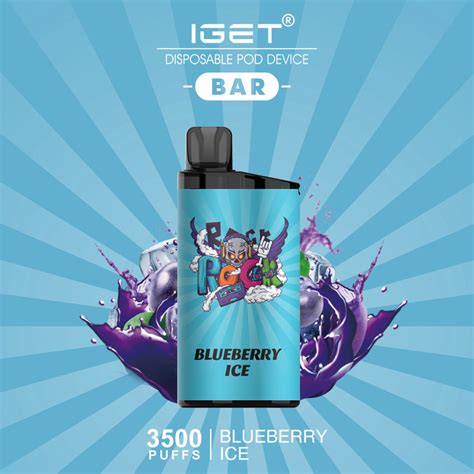 Blueberry Ice Iget Bar 3500 Puffs Disposable Vape Melbournevapes