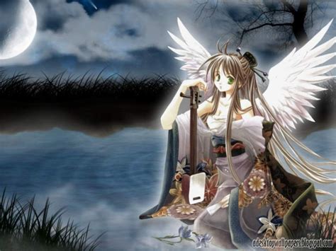 Free Download Beautiful Angel Anime Desktop Wallpapers 1024x768 For