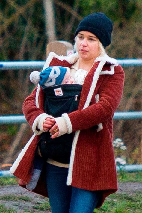 Mother Of Dragons Emilia Clarke Spotted With Newborn Baby Strapped To