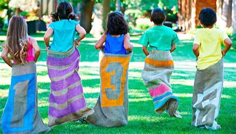 Jazz Up Easy To Make Sack Race Bags With Fun Painted Stripes And