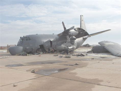 Crash crews were immediately dispatched, and the fire was contained. Iraq C-130 Crash Photos