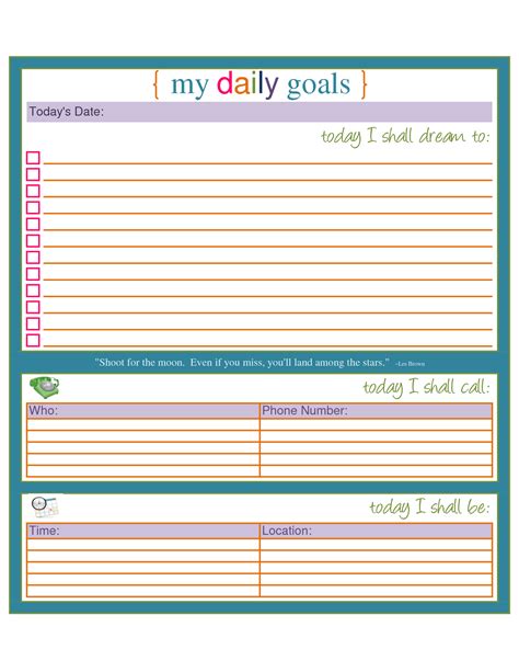 7 Best Images Of Daily Task Printable Printables Daily Planners Do