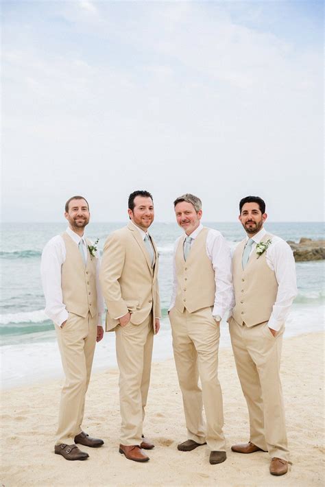 Beach Wedding Outfits For Men Groom Attire Khakis