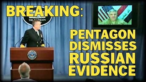 Breaking Pentagon Dismisses Russian Evidence Against Turkey Youtube