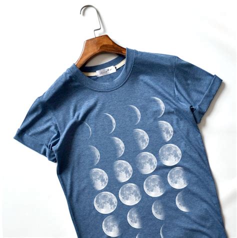 Moon Phase T Shirts Moon T Shirt Full Moon Top High Quality Etsy