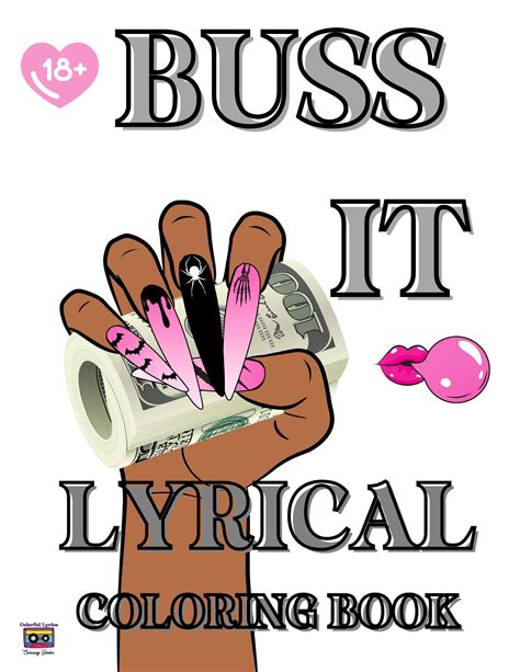 Buss It Lyrics Baddie Coloring Book For Adults Etsy In 2022