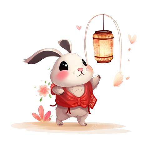 귀여운 만화 토끼 랜턴 중국의 설날 토끼 칸델라 Png 일러스트 및 이미지 에 대한 무료 다운로드 Pngtree