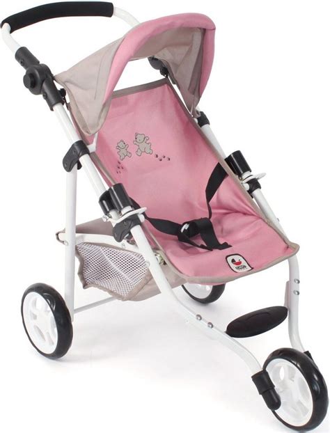 Chic2000 Puppenbuggy Jogging Buggy Lola Bärchen Mit Klappbarem Verdeck