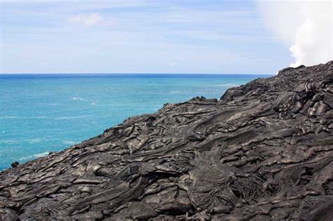 Basaltic Lava Flows Of Kilauea Volcano In Hawaii Basalt Igneous
