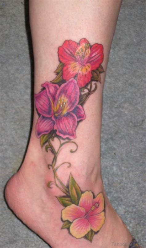 50 Best Flower Tattoos On Leg