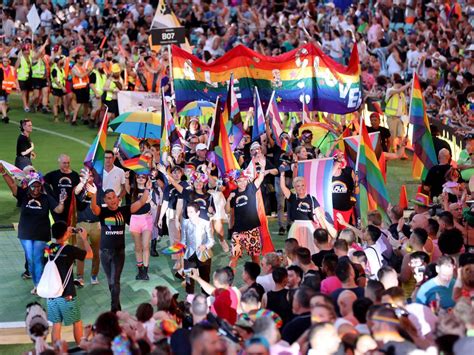 sydney gay and lesbian mardi gras 2022 minute of silence before parade herald sun