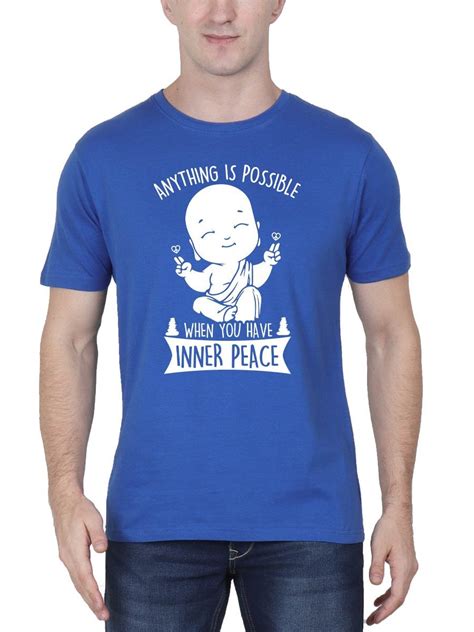 Anything Is Possible Royal Blue T Shirt Crazy Punch