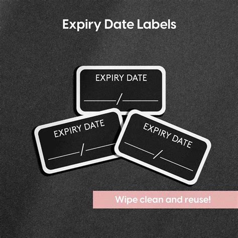 Reuseable Expiry Date Labels Pretty Pantry Labels The Pretty Store