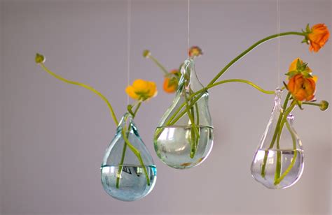 Hand Blown Glass Vases Set Of 3 Hanging Vase Choose Your