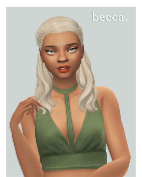 Aharris00britney‘s Becca Hair Recolour At Cowplant Pizza The Sims 4
