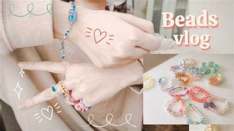 Vlog Diy K Pop Bracelets Bead Rings 🌻 Bead Bracelet 🌻 Beads Vlog
