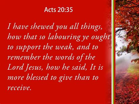Acts 20 35 Blessed To Give Powerpoint Church Sermon Powerpoint