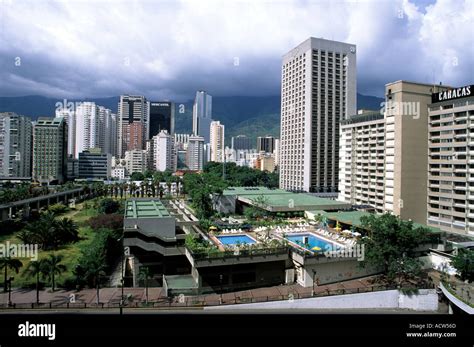 Skyline Of Downtown Caracas Venezuela Stock Photo Alamy
