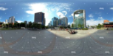 360° View Of Seoul South Korea July 08 2019 Full Seamless Panorama