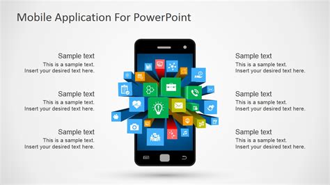 Mobile Apps Metaphor Clipart For Powerpoint Slidemodel
