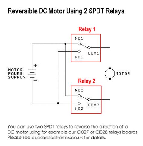 Esp Circuit To Control A Motor Using Relays Electrical