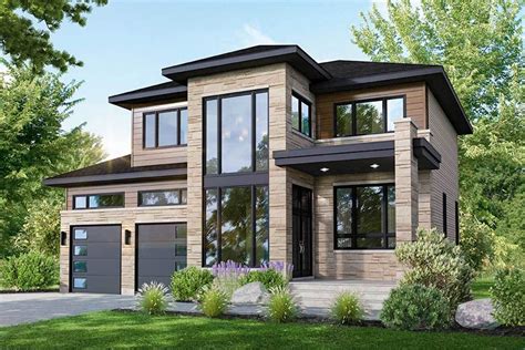 Double garages, 3 bedrooms (master en suit), dining lounge, kitchen, scullery, full bathroom, integrated garage, a patio and pool area are just a few of the features of this 186m2 plan. Plan 80917PM: Contemporary 3-Bedroom House Plan with 2-Car ...